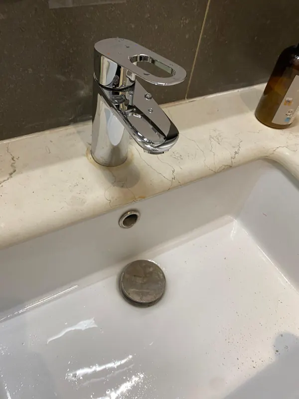 Vasque de lavabo et sa bonde
